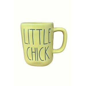 Rae Dunn LITTLE CHICK  Mug Ceramic Coffee Cup Magenta Gift Holiday Spring Yellow